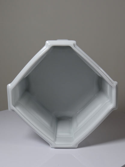 Vintage Übertopf aus Limoges-Porzellan auf Füßen, Rococo-Stil