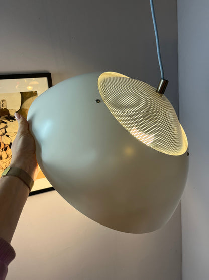 Vintage Hängelampe Safari weiß von Christian Hvidt für Nordisk Solar