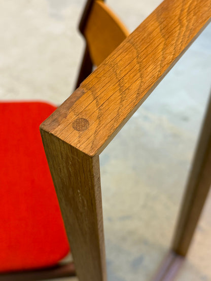 Vintage Standspiegel Eiche von Riis Antonsen, 1971