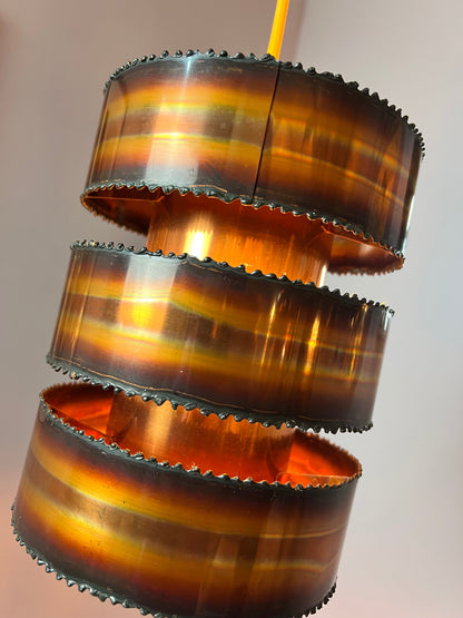 Vintage Hängelampe von Svend Aage Holm Sørensen für Holm-Sørensen und Co, Kupfer