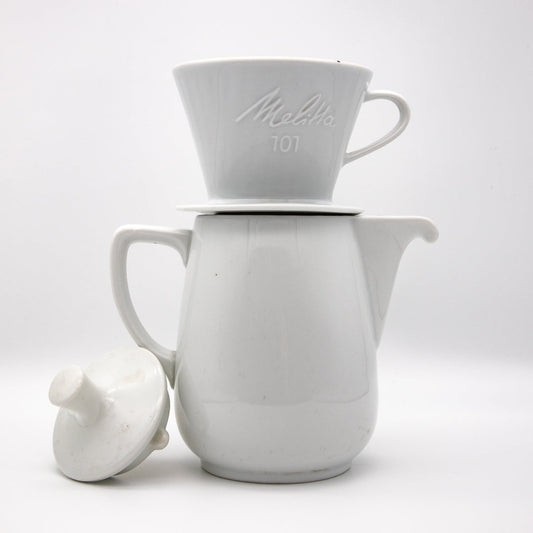 Vintage Kaffeekanne und Filter "Minden 0100" von Melitta