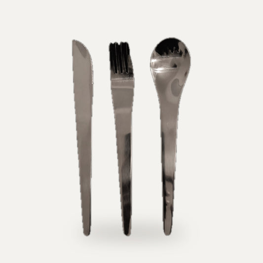 Vintage Besteck Space Age Silber Set von 18 | studio