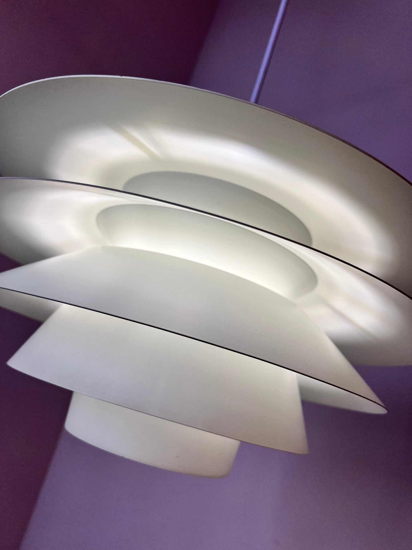 Lampe à lattes 'Verona' de Svend Middelboe pour Nordisk Solar