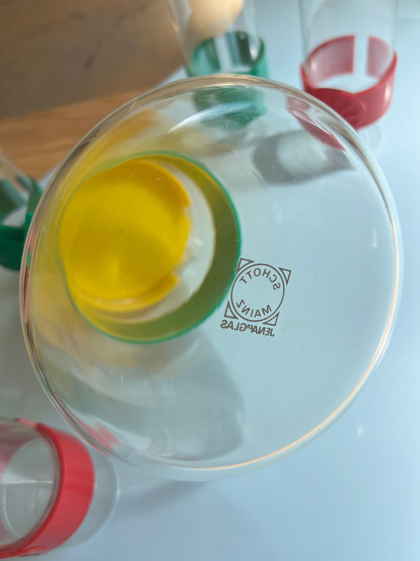 Vintage Karaffe und Glas von Schott Jena 70er Set von 6