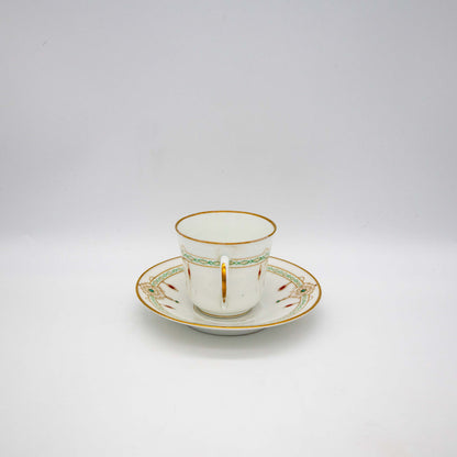 Vintage Porzellan Tasse mit Untertasse, Minton zugeschrieben, ø 7,5 cm