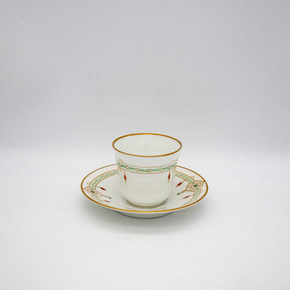 Vintage Porzellan Tasse mit Untertasse, Minton zugeschrieben, ø 7,5 cm