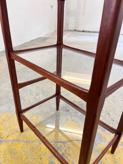Vintage Regal Teak mit Acrylglasplatten aus Dänemark