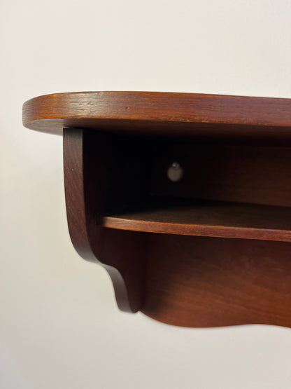 Vintage Wandregal aus Teak aus Dänemark