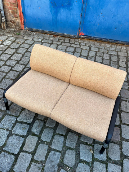 Vintage Sofa 712/2 von Hans Peter Piehl für Wilkhahn braun schwarz