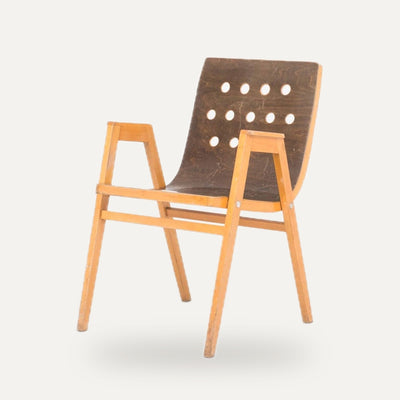 Chaise vintage Stadthallen Wien de Roland Rainer pour Emil et Alfred Pollak