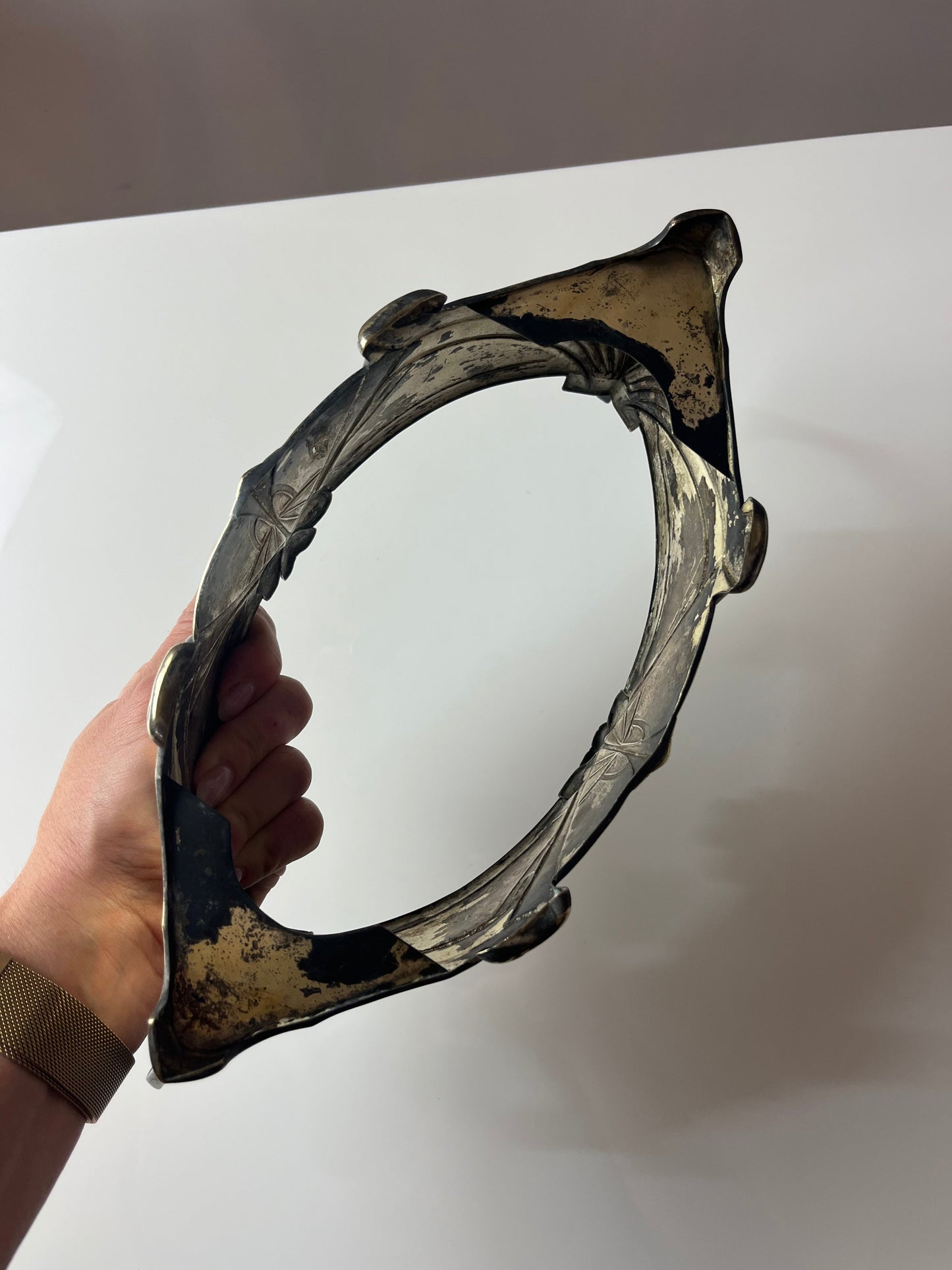 Vintage Jardiniere Kleeblatt von Metallwarenfabrik Hans Peter aus 1908