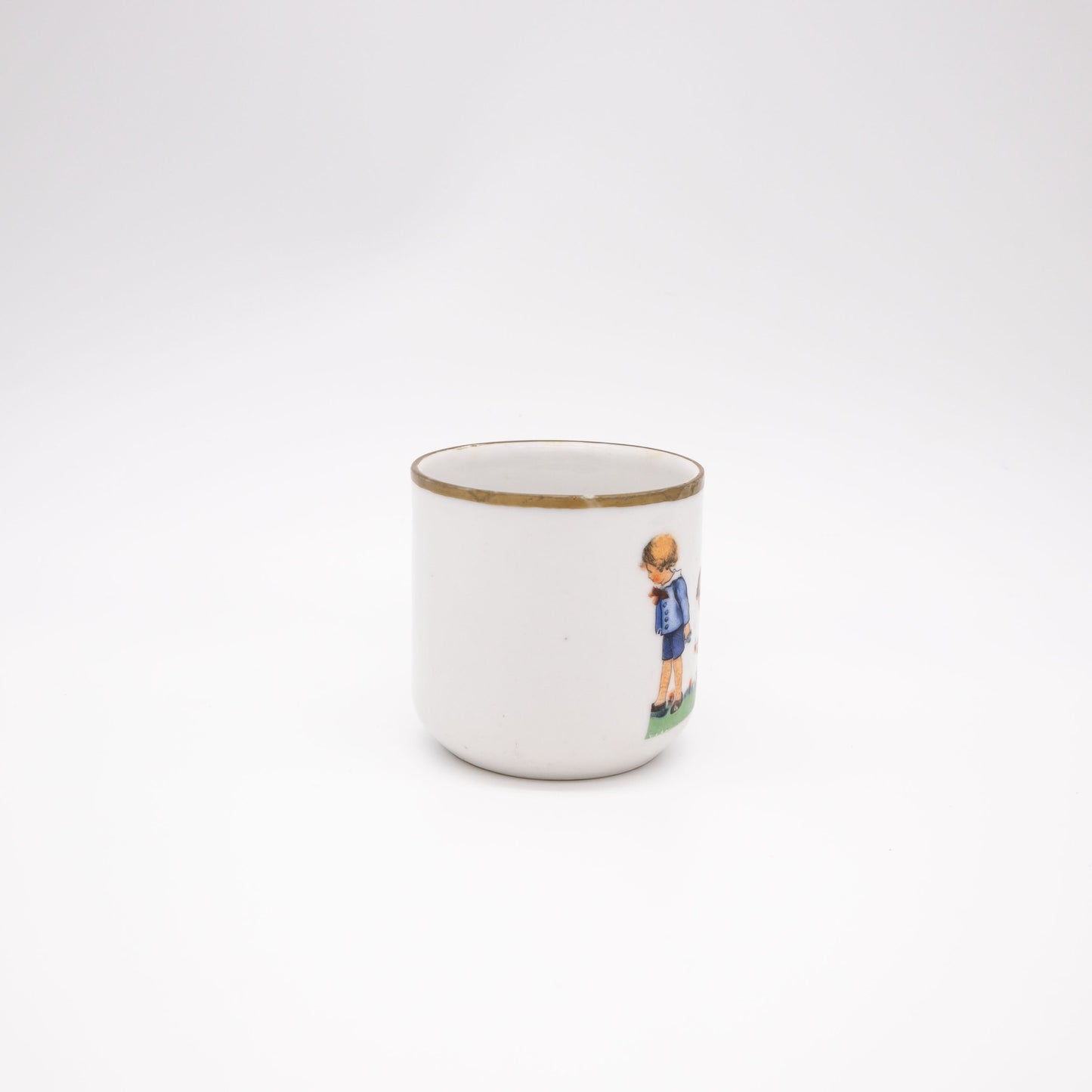 Vintage Mokkatasse Porzellan "Blumenpflückende Kinder" Art Deco