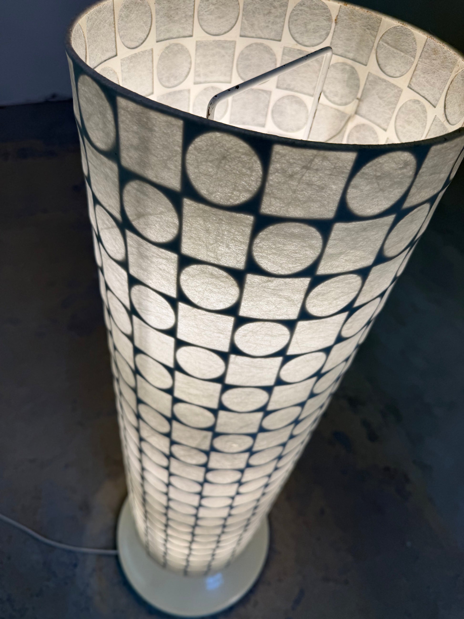 Vintage Cocoon-Stehlampe von Goldkant Leuchten