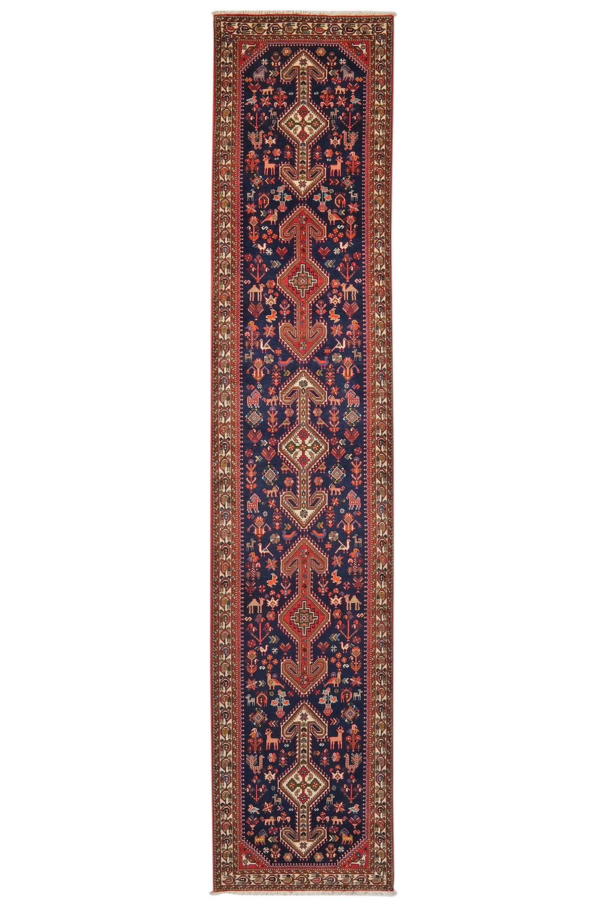 Nasrabad 398x83cm Vintage Rug