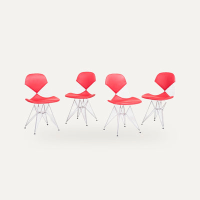 Vintage DKR-2 Wire Chair by Charles &amp; Ray Eames for Vitra Set of 4