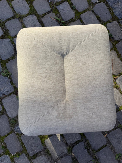 Hocker Teak und Wollstoff von Holstebro Møbelfabrik
