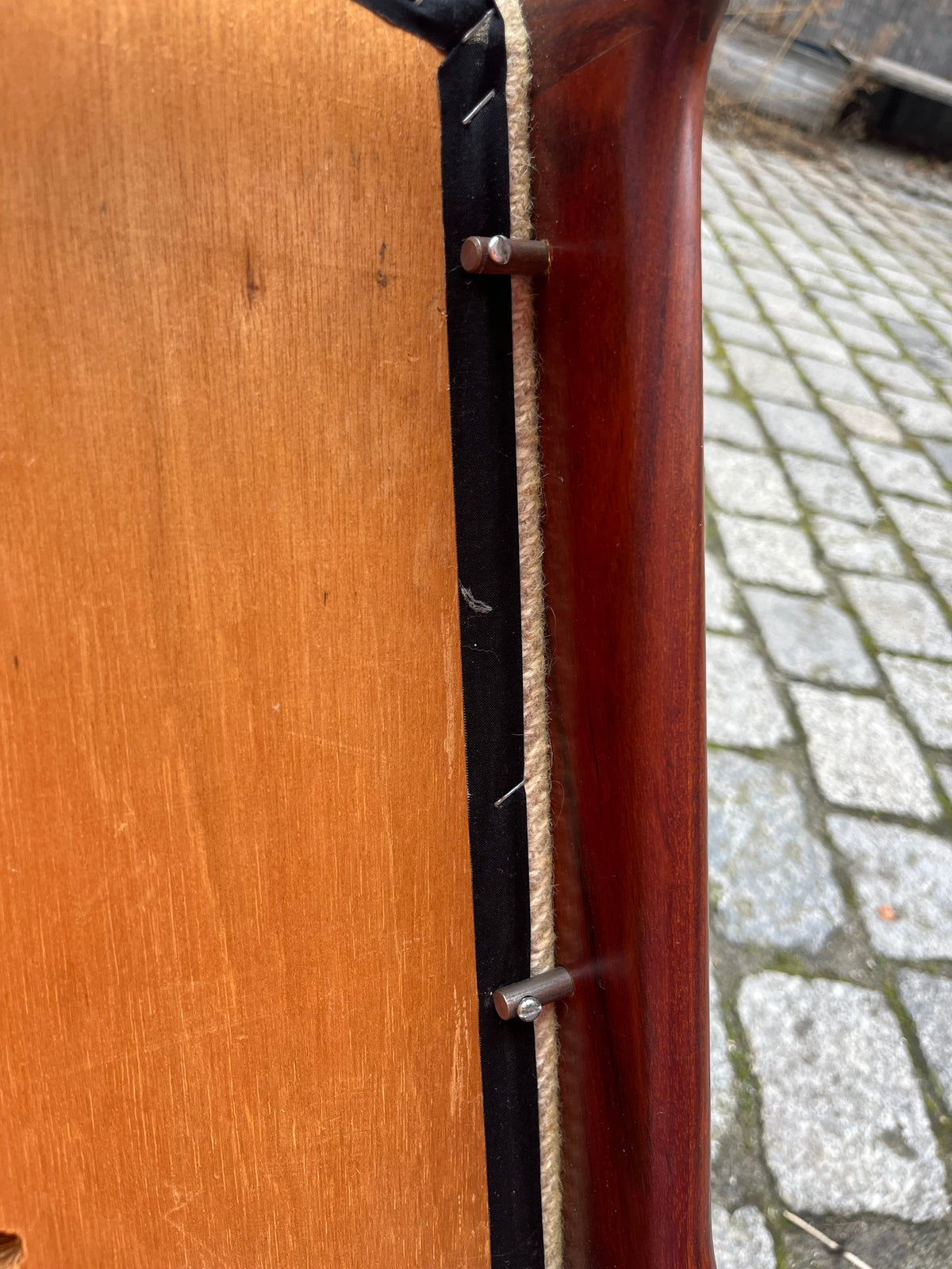 Vintage Armlehnstuhl von Johannes Andersen für Uldum Møbelfabrik mit Wollbezug