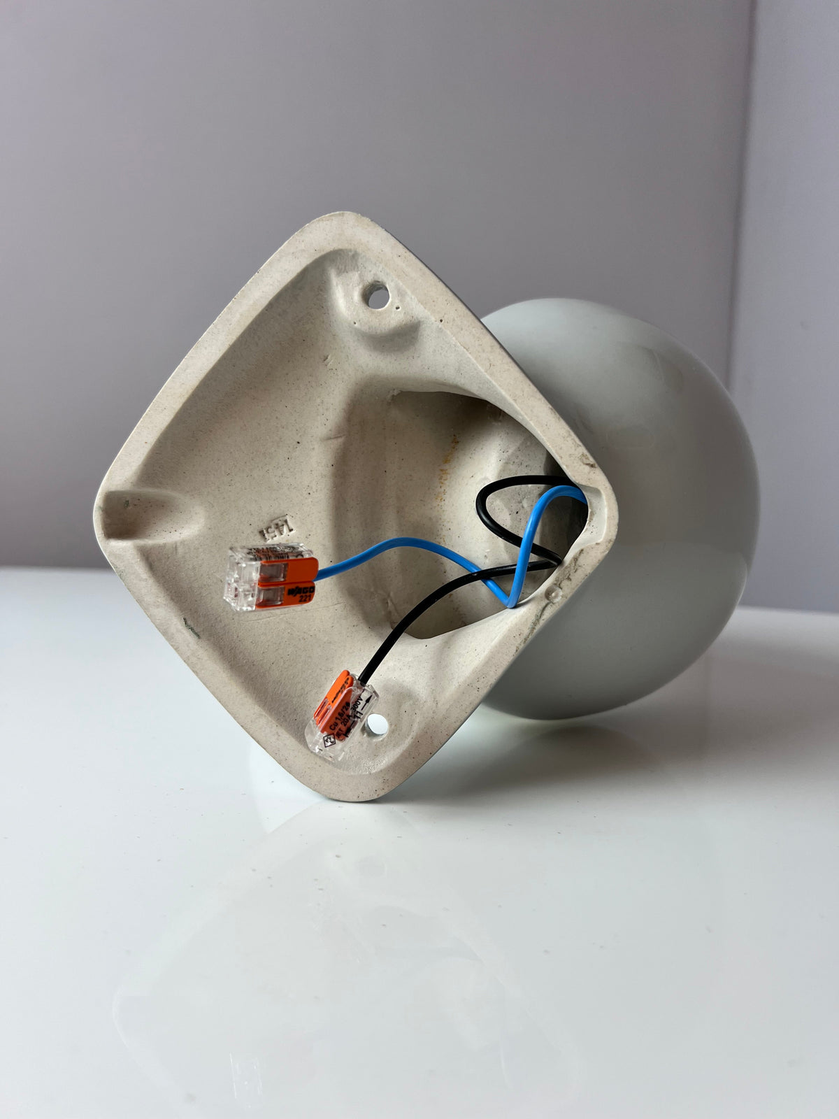 Vintage Wandlampe Modell 6030 grau von Sigvard Bernadotte für Ifö