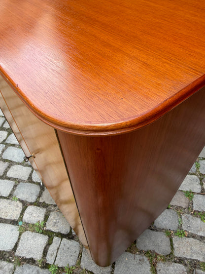 Vintage Wäscheschrank Ahorn und Nussbaum, Mid-Century Deutschland