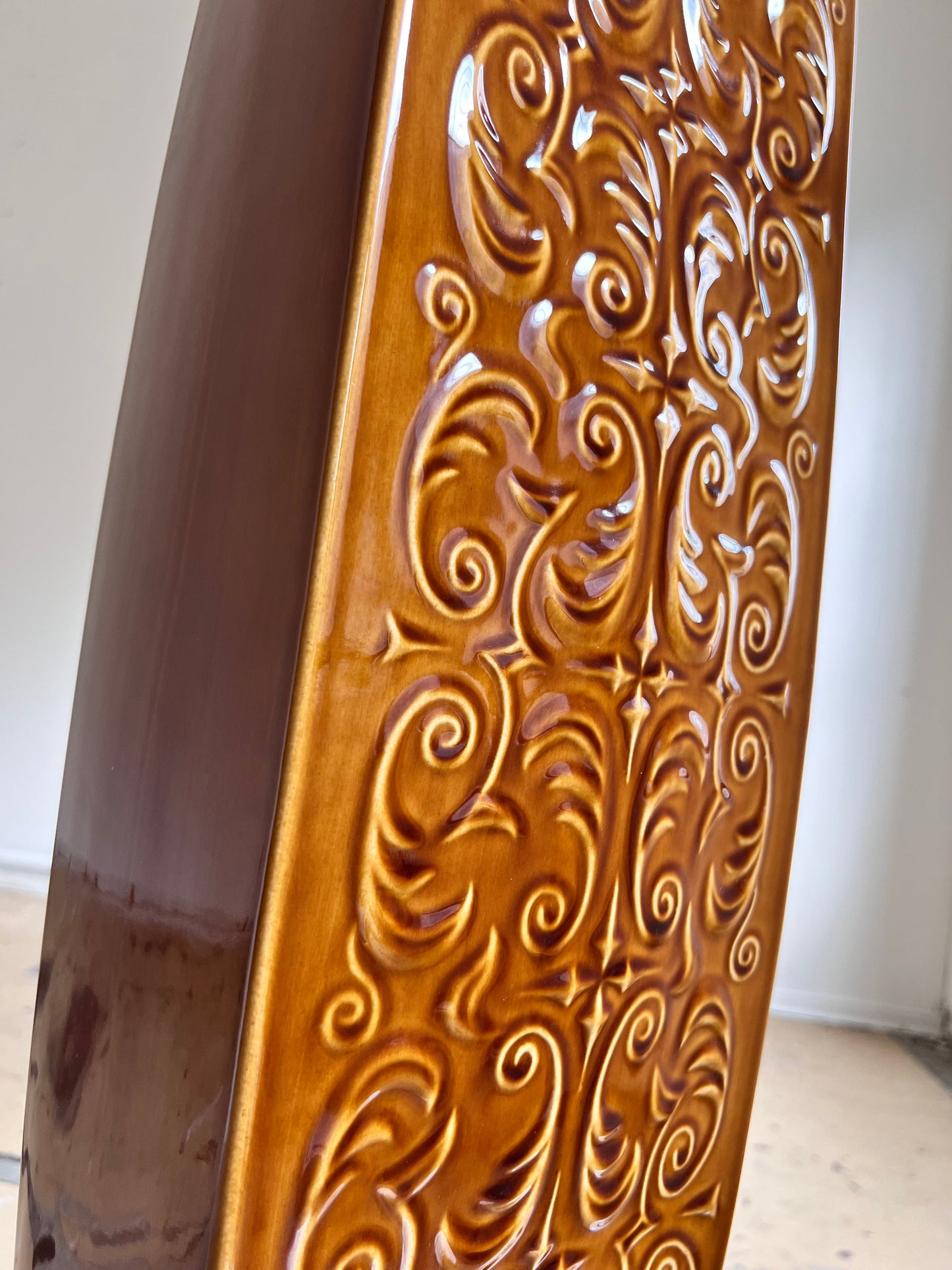 Vintage floor vase by Ditmar Urbach from the Czech Republic 50s