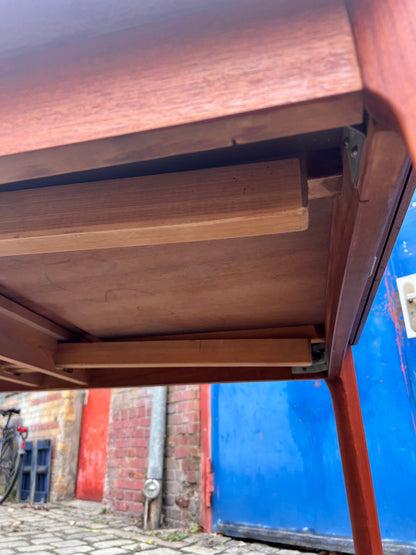 Vintage Esstisch von Henning Kjærnulf für keine Marke, ausziehbar, Teak