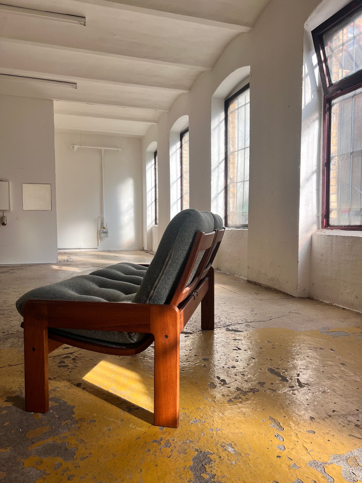 Sofa grau von Yngve Ekström für Swedese