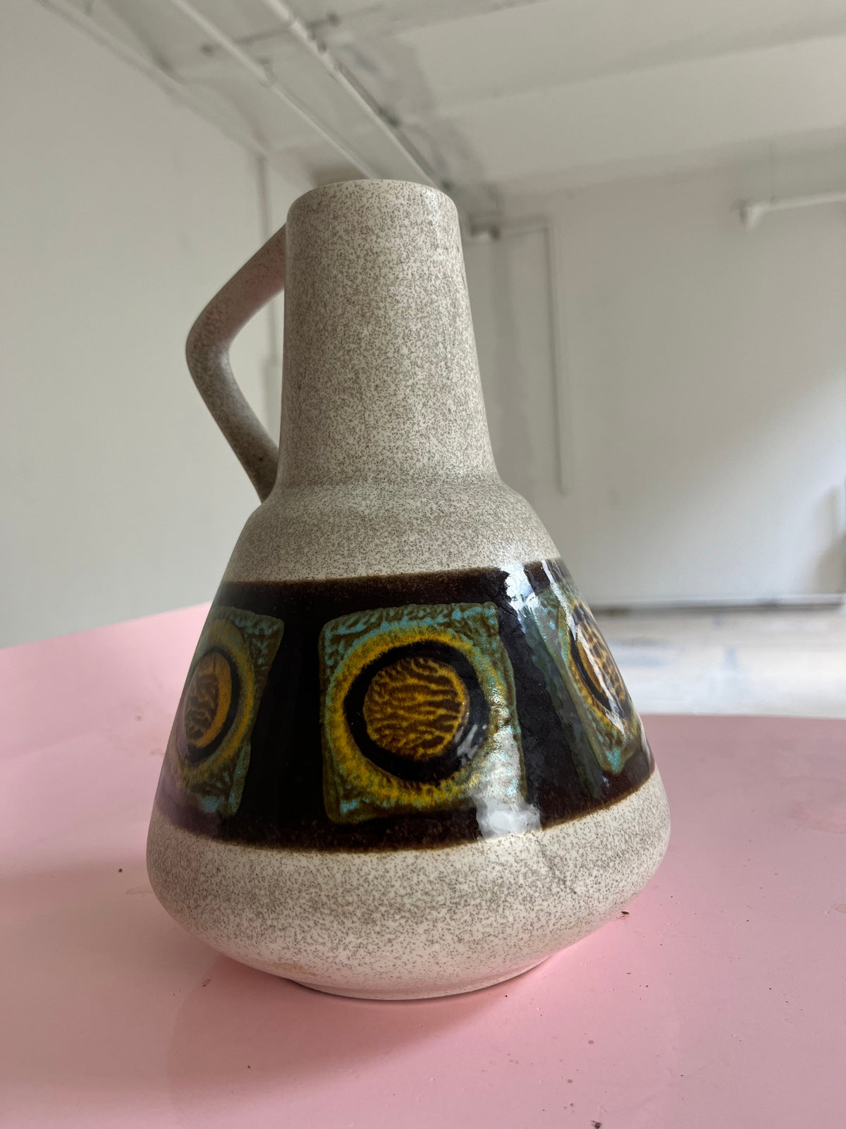 Vintage Vase 310-22 beige braun von Dümler und Breiden