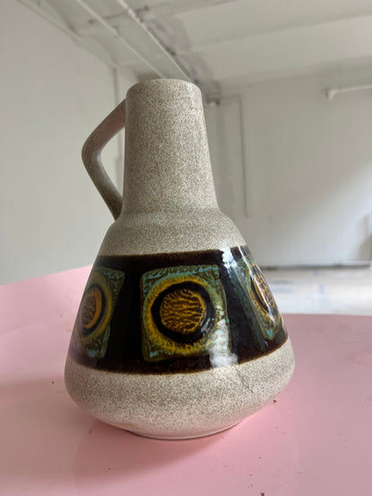 Vintage vase 310-22 beige brown by Dümler and Breiden