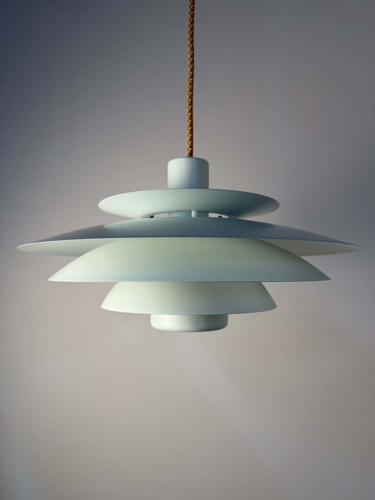 Vintage Lamellenlampe weiß von Top Lamper