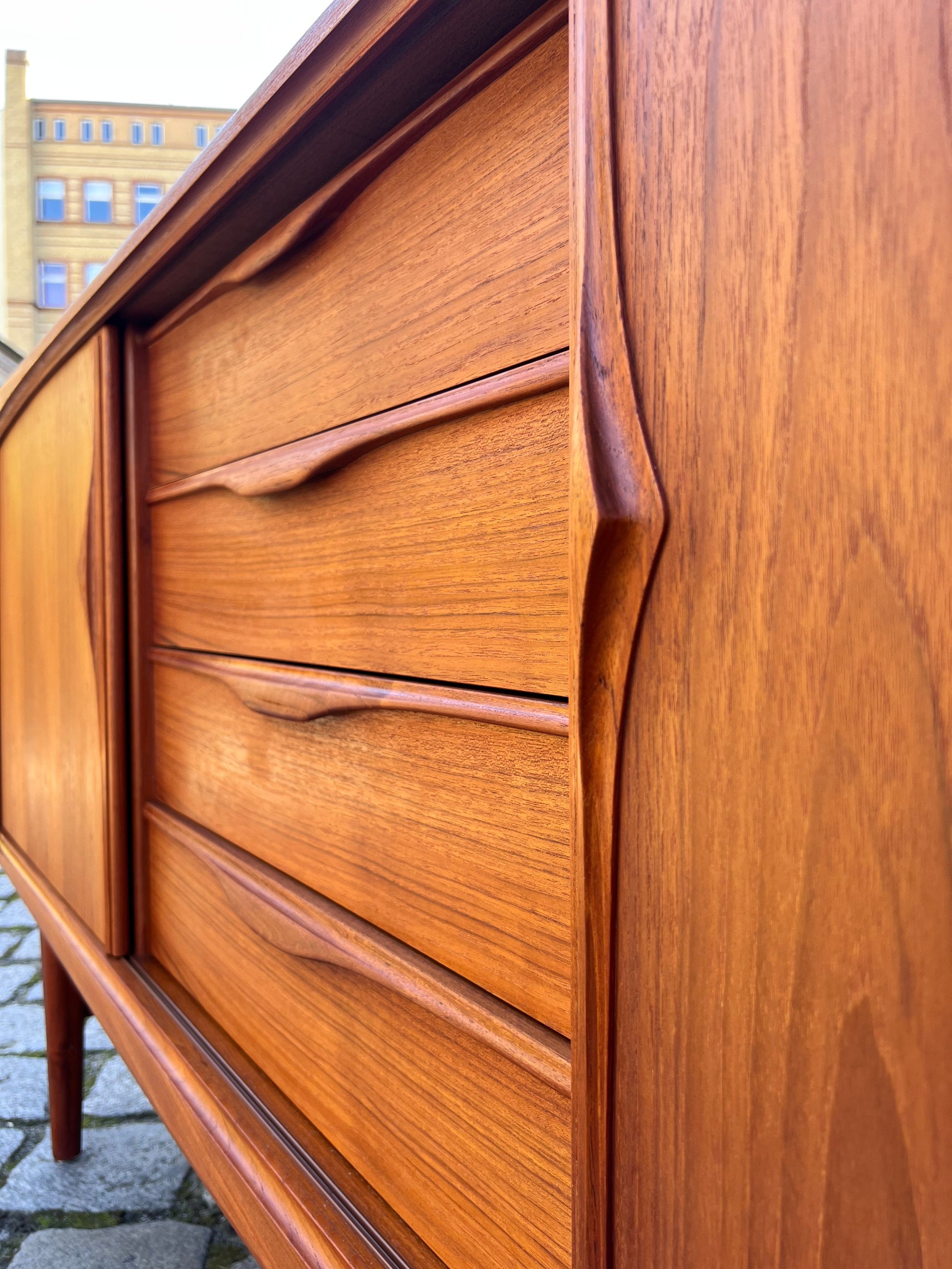 Vintage Sideboard Teak von Heinrich Riestenpatt für rt Möbel