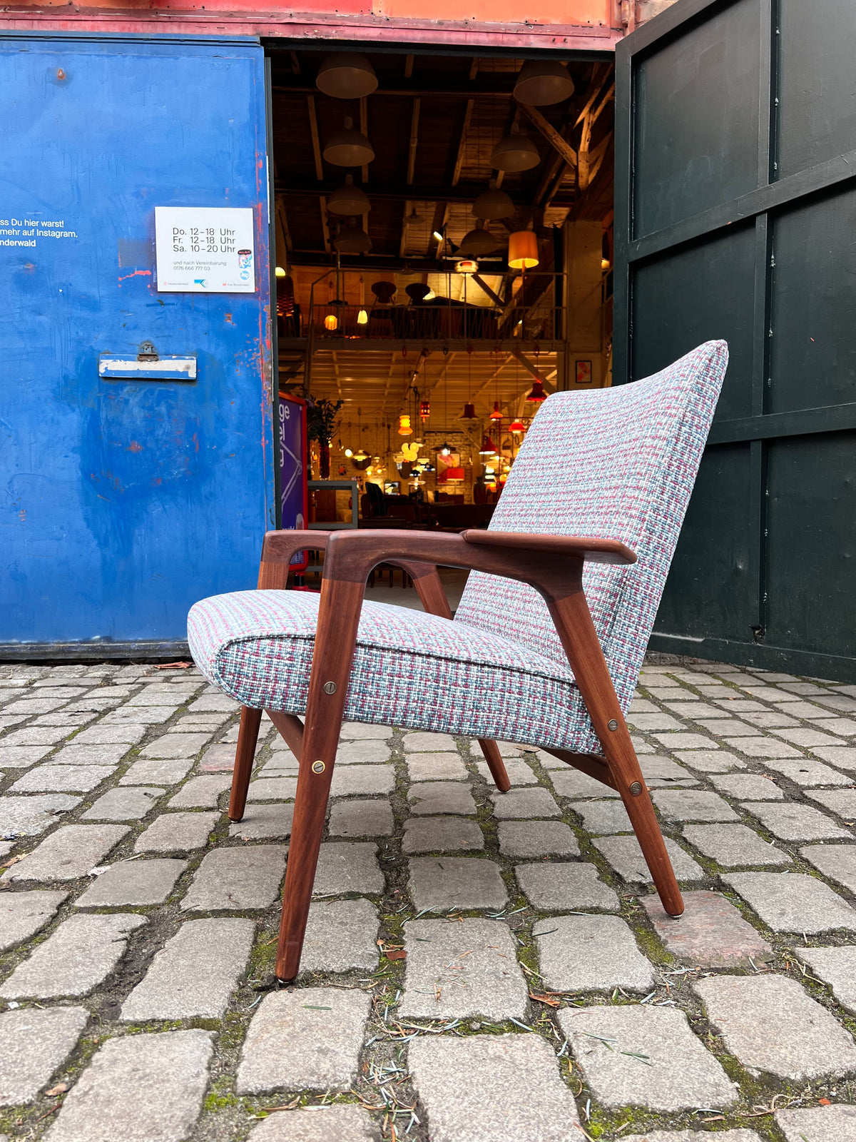 Vintage Lounge Chair Ruster von Yngve Ekström für Swedese, neu gepolstert