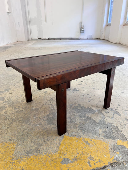 Vintage Couchtisch Palisander aus Dänemark, braun, Pre Loved