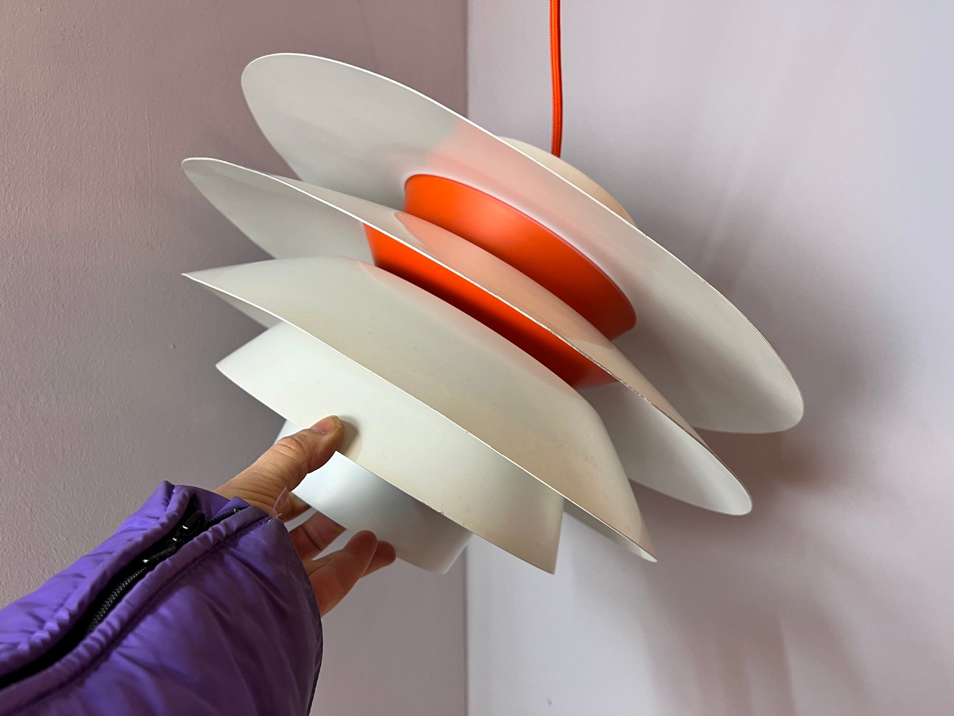 Vintage Hängelampe Verona von Svend Middelboe für Nordisk Solar