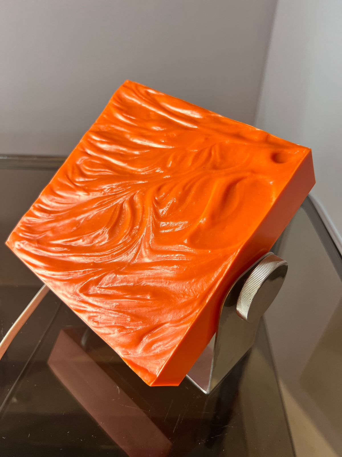 Tischlampe orange von Uwe Mersch