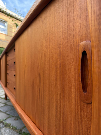 Sideboard Teak von H.P. Hansen, 220 cm