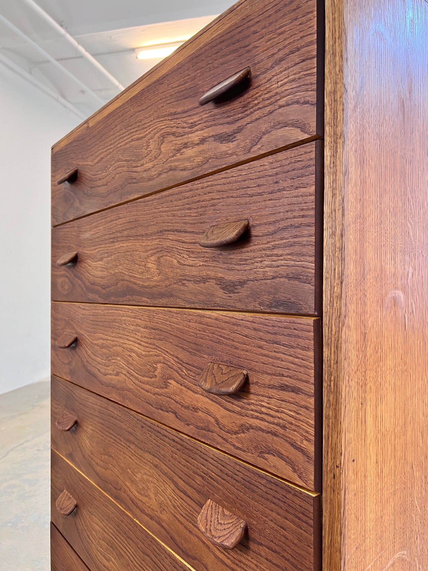 Vintage Kommode Tallboy von Poul Volther für FDB Møbler, dunkelbraun