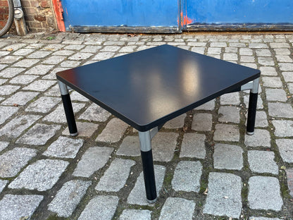 Vintage Couchtisch 712/T von Hans Peter Piehl für Wilkhahn, schwarz, quadratisch