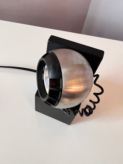 Tischlampe Modell 41701 schwarz silber Kugelkopf von Osram