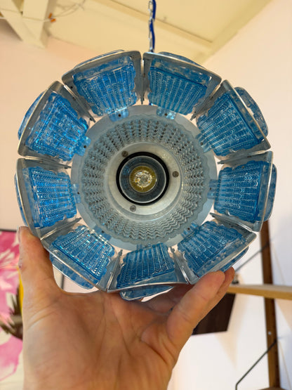 Hängelampe blau silber von Vitrika