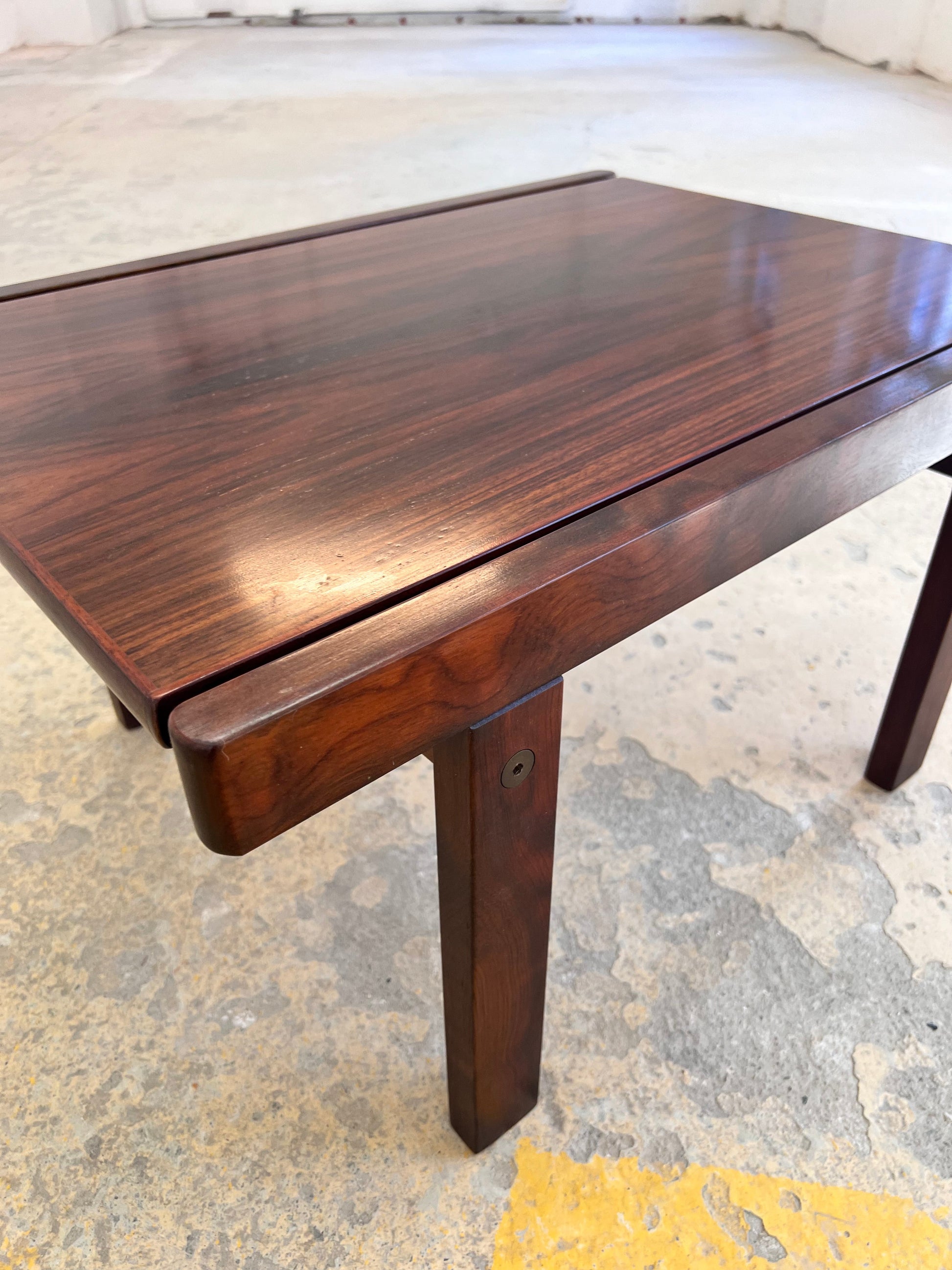 Vintage Couchtisch Palisander aus Dänemark, braun, Pre Loved