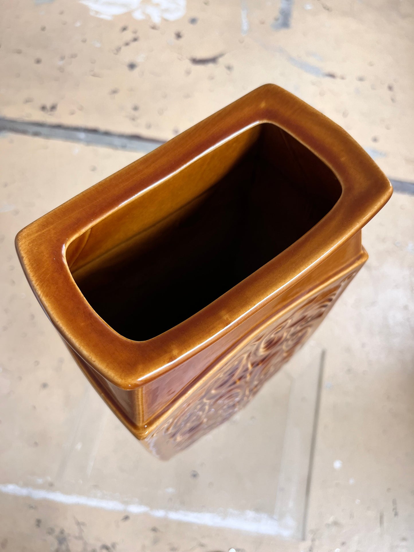 Vintage floor vase by Ditmar Urbach from the Czech Republic 50s