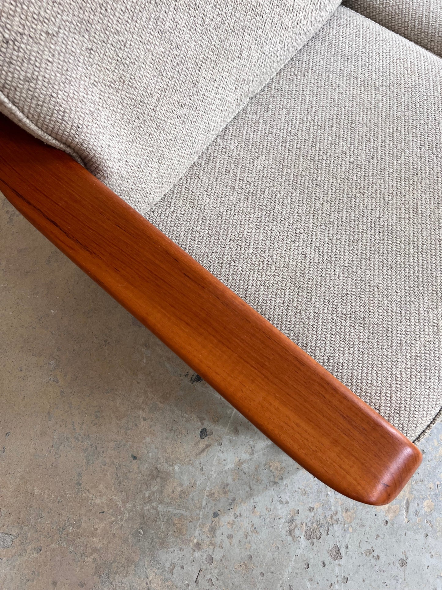 Vintage Sofa Teak und Wolle aus Dänemark