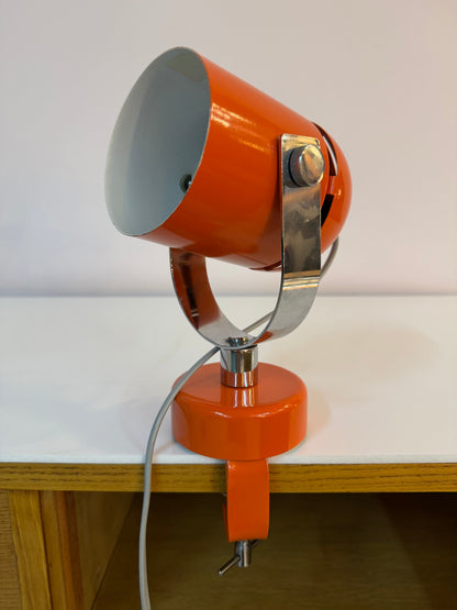 Vintage Wandlampe "Combi Lux" orange Chrom von Stanislav Indra für Lidokov Boskovice