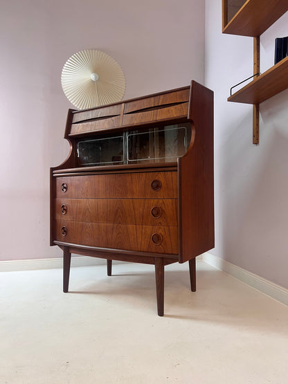 Secrétaire vintage en teck par Gunnar Falsig