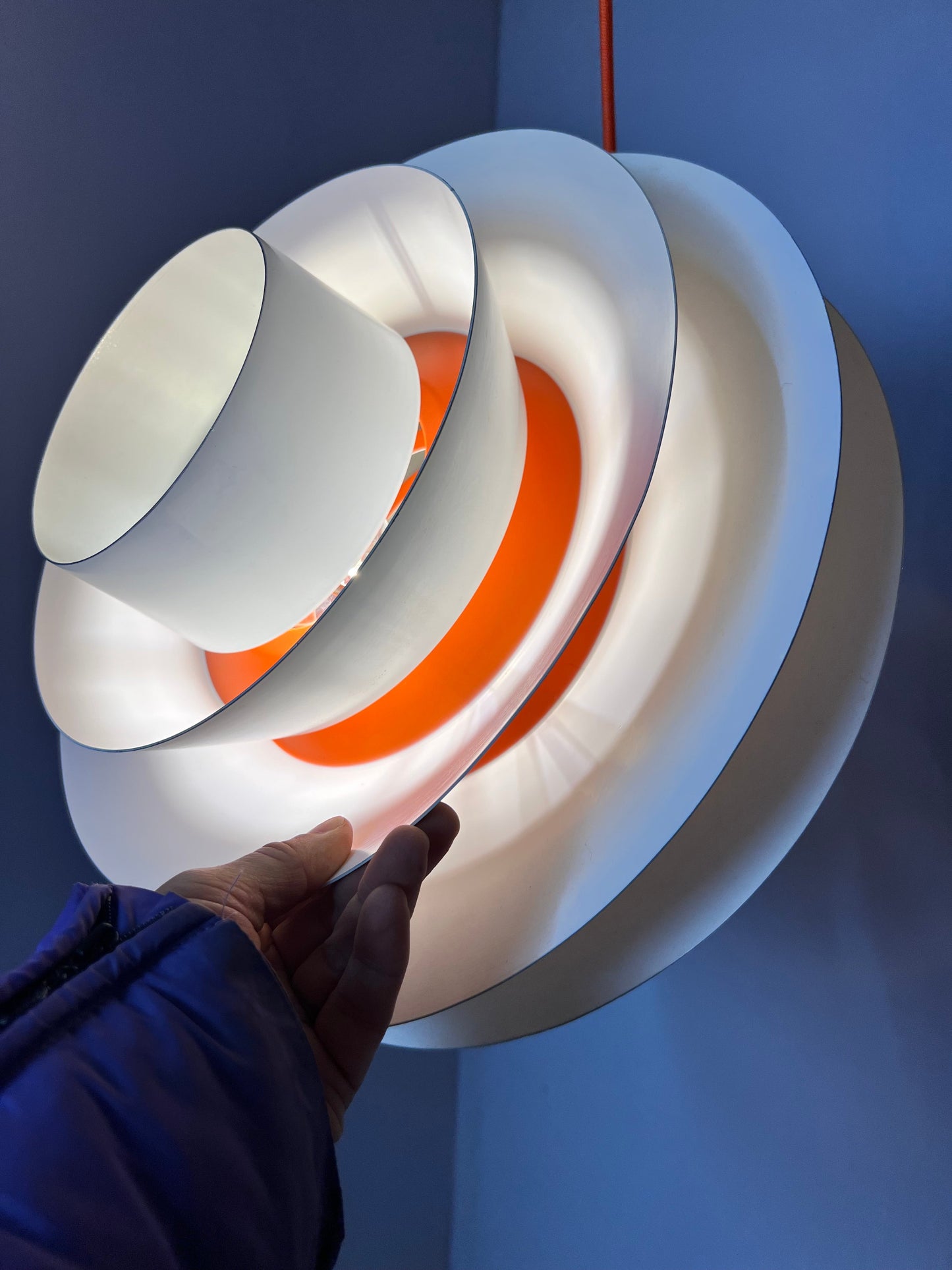 Vintage Hängelampe Verona von Svend Middelboe für Nordisk Solar