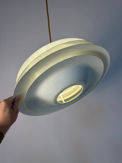 Vintage Lamellenlampe "Typ 2010" von Vitrika, weiß