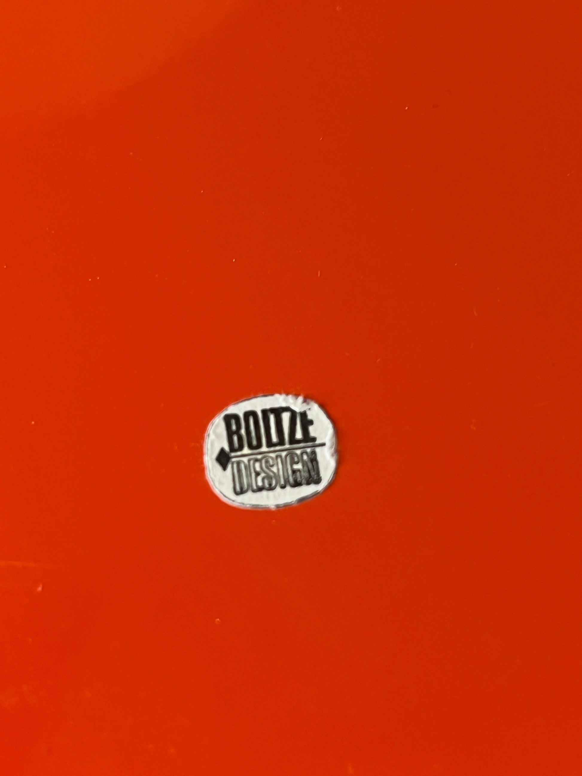 Tablett orange Metall von Boltze Design
