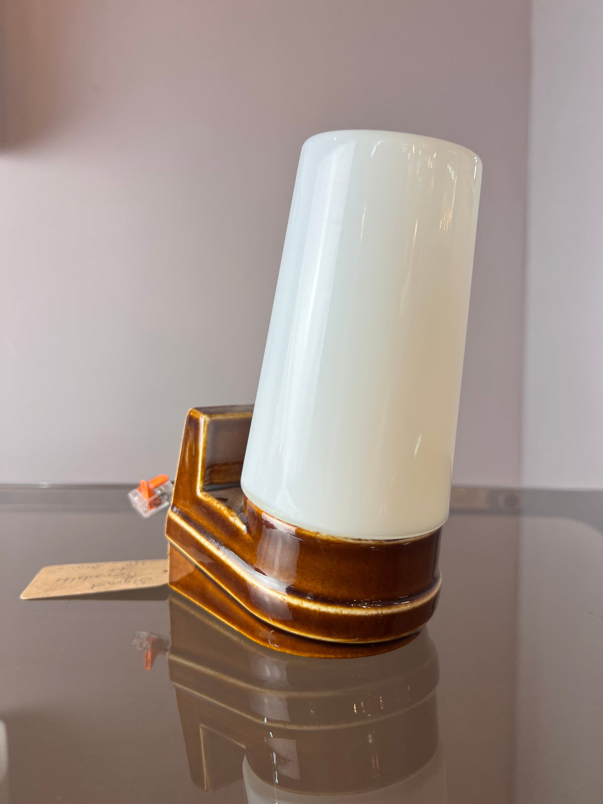 Wandlampe Modell 6080 braun von Sigvard Bernadotte für Ifö