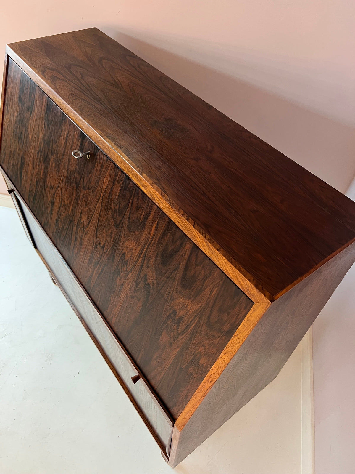 Vintage rosewood secretary by Bernhard Pedersen &amp; Son