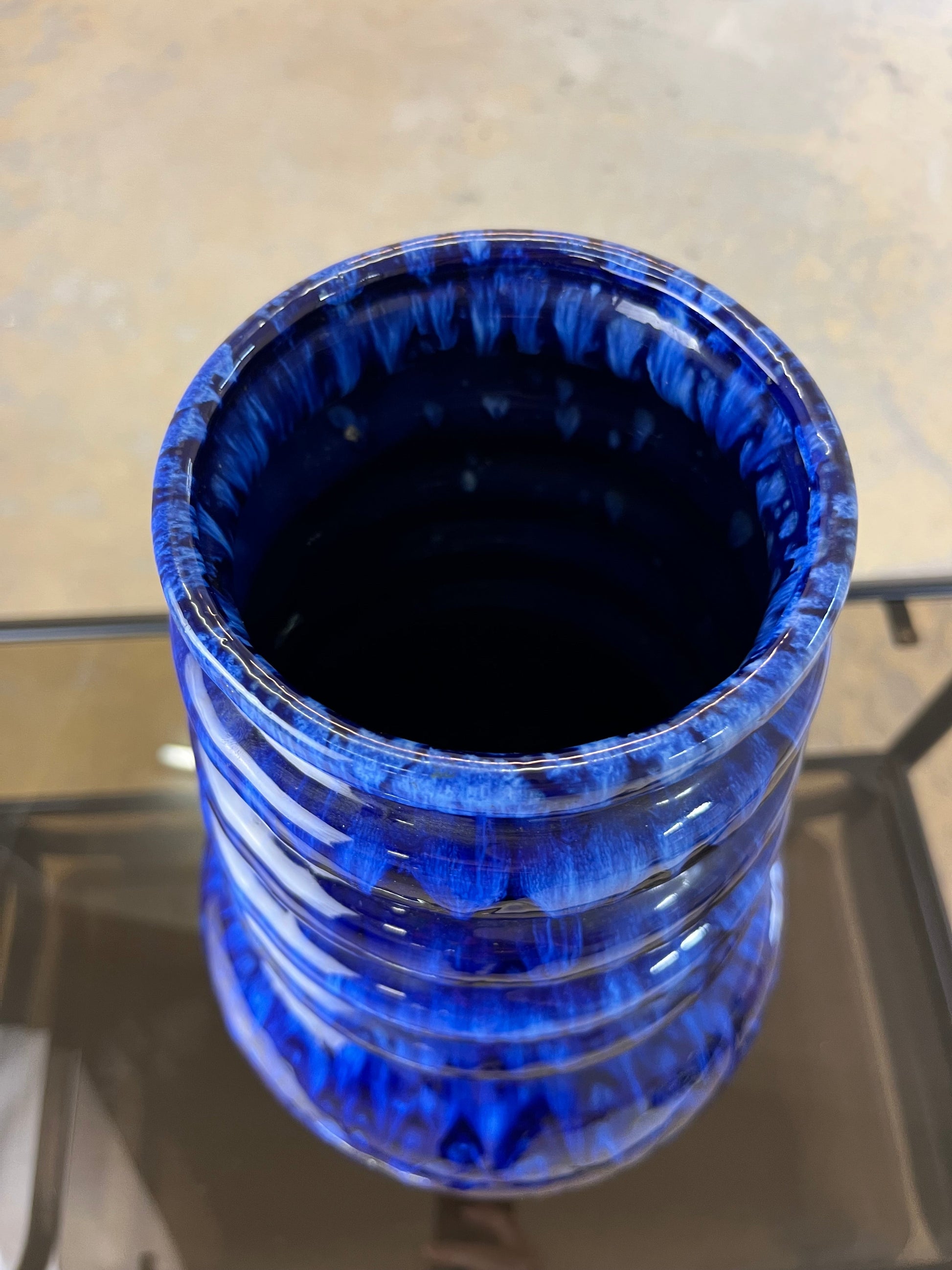 Vintage Vase 269-40 blau verlaufend von Scheurich